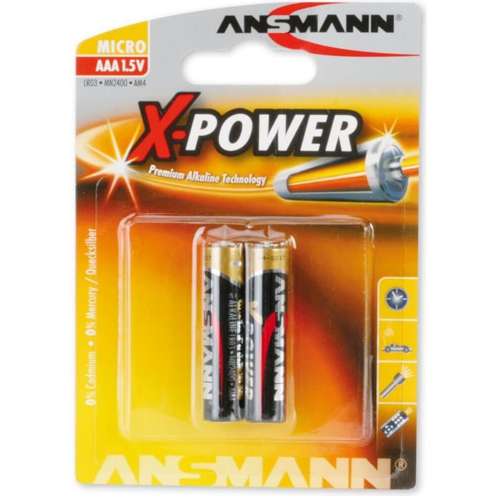 Ansmann LR03 X-Power Akáli Mikro Ceruzaelem AAA 1.5V (2db /csomag) (xpower2xaaa)