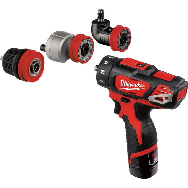 Milwaukee akkus fúró-csavarozó M12 BDDXKIT-202C 12V 2x2,0Ah