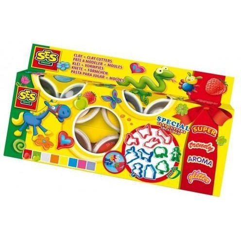 SES Creative 00498 modellező kellék Modellező gyurma Többszínű 20 db (192546)