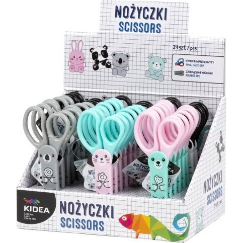 Derform Nożyczki dla dzieci szkolne z figurką w etui 12,5 cm