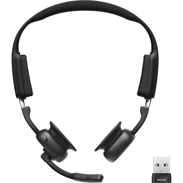 SHOKZ C610-AA-BK hovedtelefoner/headset Trådløs Ørekrog Kontor/Callcenter USB Type-A Bluetooth Sort