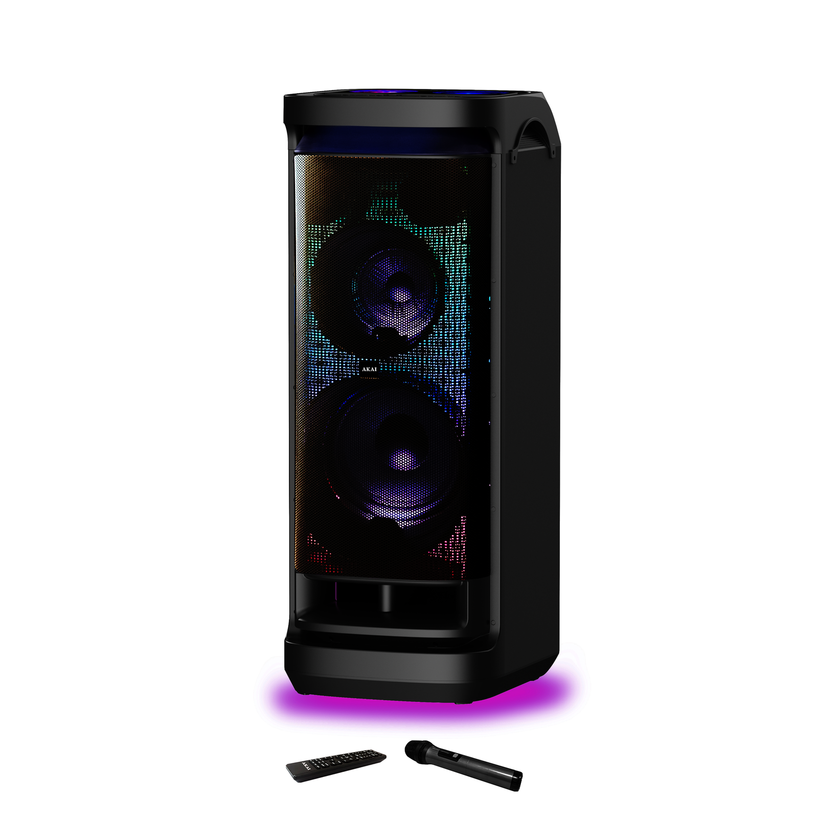 AKAI DJ aktív hangszóró 600W discoball fényekkel DJ-Y9L