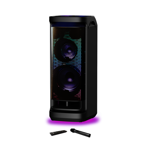 AKAI DJ aktív hangszóró 600W discoball fényekkel DJ-Y9L