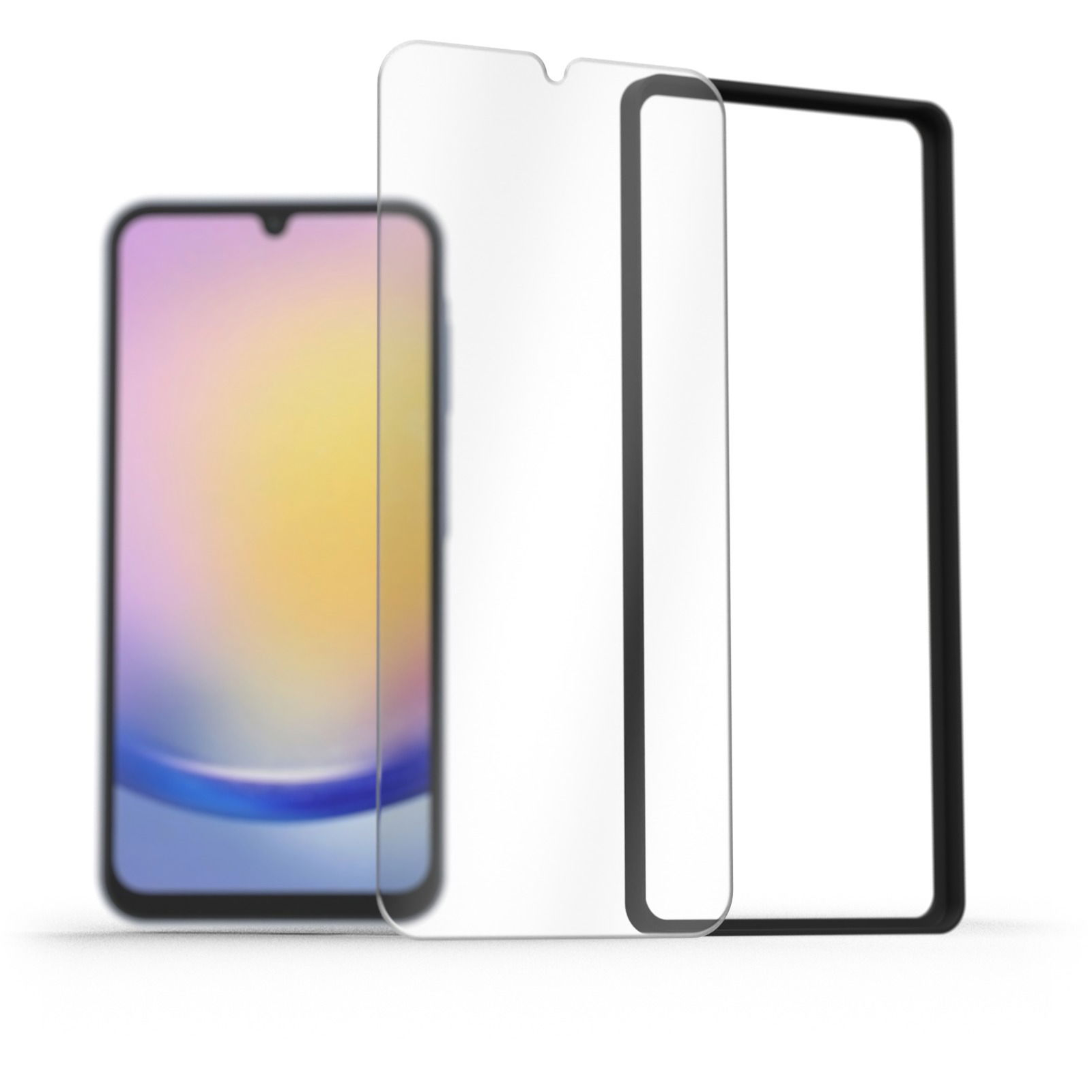 AlzaGuard 2.5D Glass EasyFit 2 Pack Samsung Galaxy A25 5G üvegfólia + felhelyező keret (AGD-EFG2)