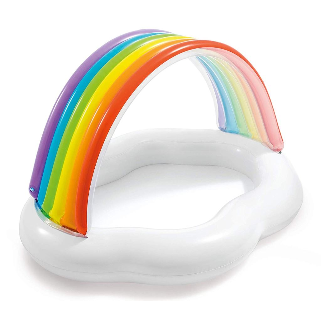 Intex szivárványos felhő felfújható bébimedence 142x119x84cm (57141NP) (57141NP)
