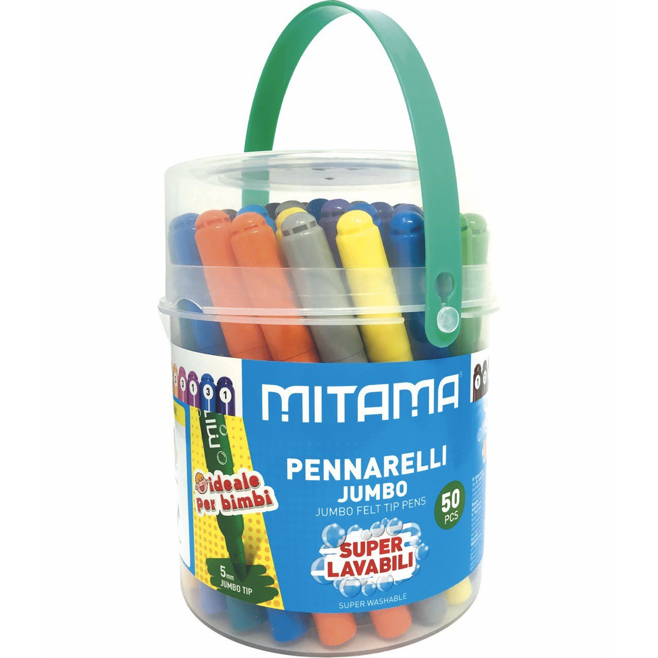 MITAMA JUMBO, omyvatelné, 5 mm, kulaté - sada 50 ks (62875)