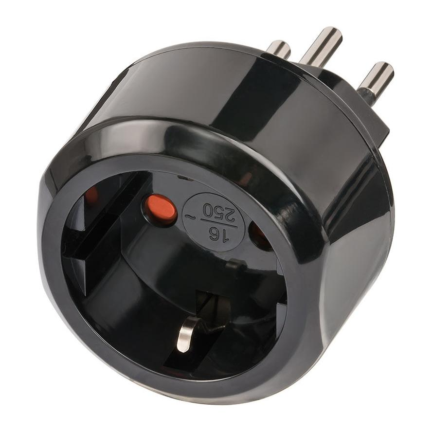 Brennenstuhl 1508642 Svájci utazó adapter - Fekete (1508642)
