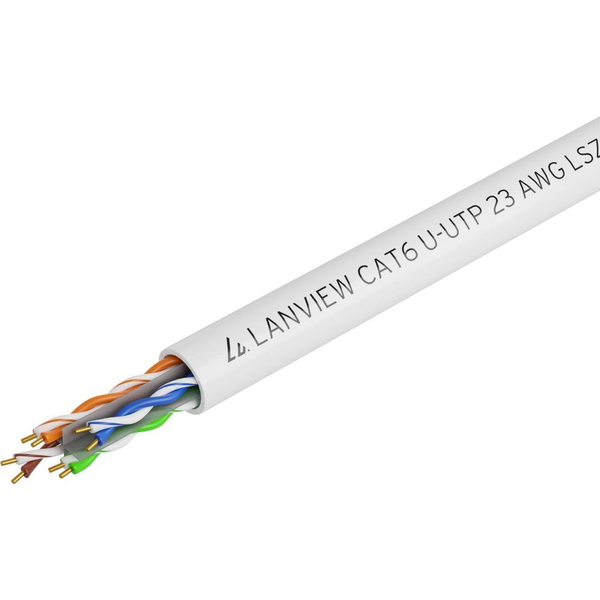 Lanview LVN122114 cavo di rete Bianco 305 m Cat6 U/UTP (UTP) Rotondo