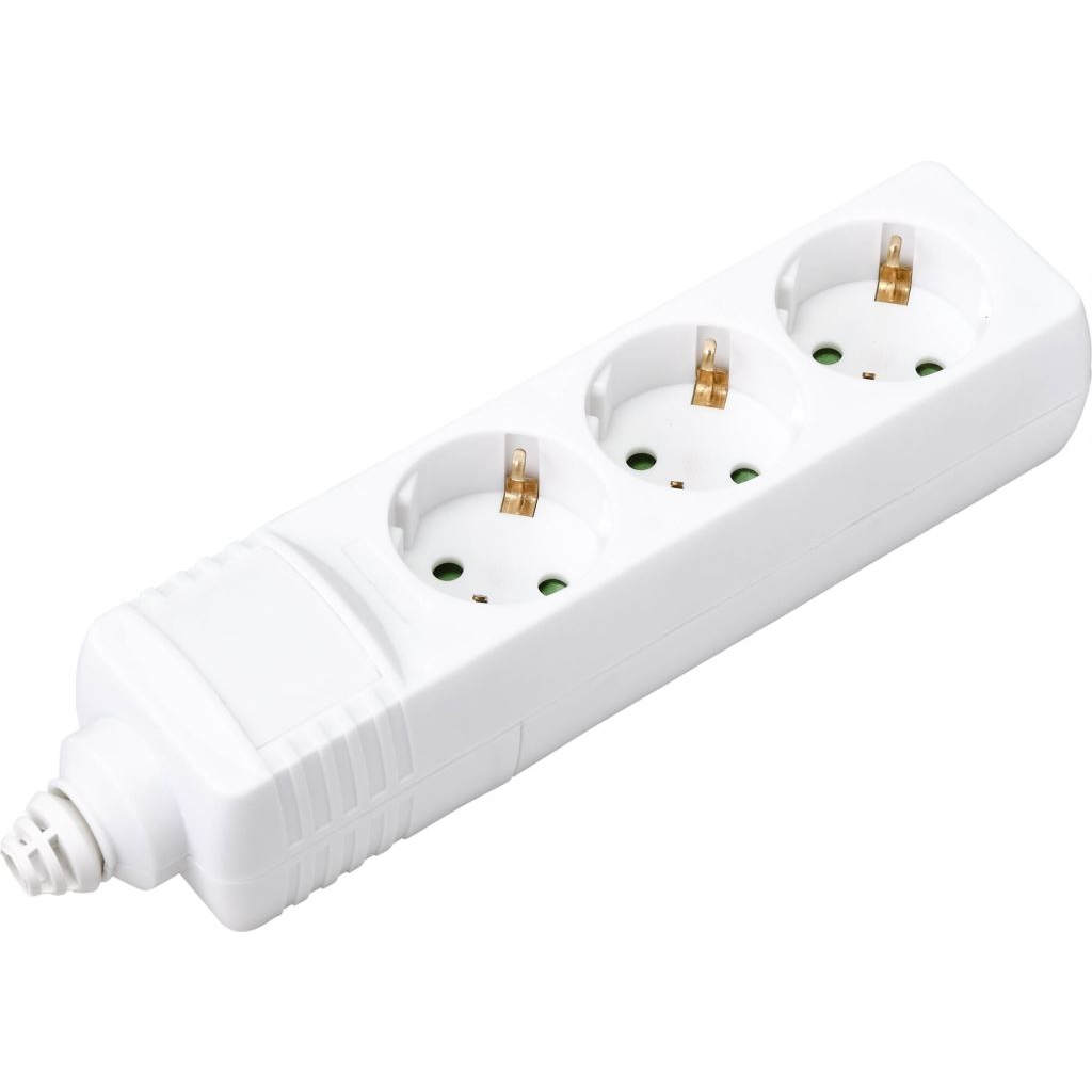 Sygonix BT-2372208 Hálózati elosztó 3 részes Fehér (BT-2372208)