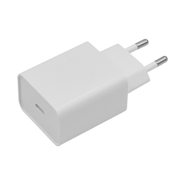 Hálózati töltő Type-C aljzat (20W, gyorstöltés támogatás, MU7V2ZM/A utódja, MHJE3ZM/A kompatibilis) FEHÉR (5996591116570)