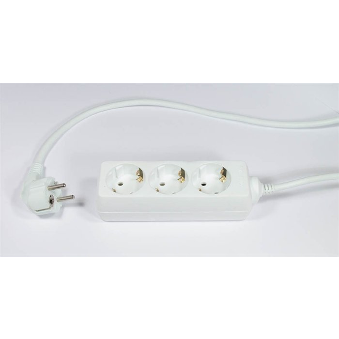 Elosztó 3 csatlakozóaljzat 1.5m Fehér (12284/H3)