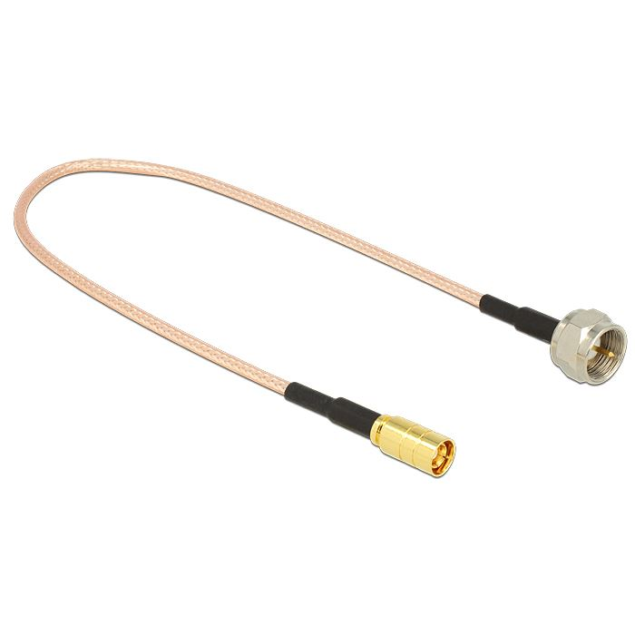 Delock F Csatlakozó > SMB jack antenna kábel 25cm (13001) (DE13001)