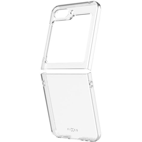 Фиксиран прозрачен калъф за телефон Samsung Galaxy Z Flip5 5G, прозрачен