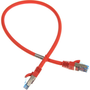 InLine 76850R sieťový kábel Červená 0,5 m Cat6a S/FTP (S-STP)
