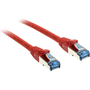 InLine 76850R sieťový kábel Červená 0,5 m Cat6a S/FTP (S-STP)
