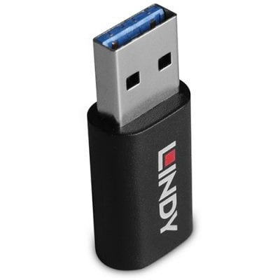 Lindy 71264 μετατροπέας καλωδίου USB Type A USB Type C Μαύρος (Μαύρο)