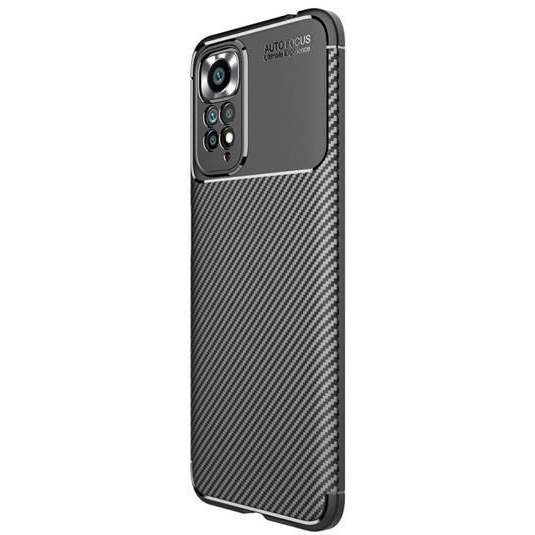 Gigapack Xiaomi Redmi Note 11 4G (Redmi Note 11S) karbon mintás szilikon tok fekete (GP-129627) (GP-129627)