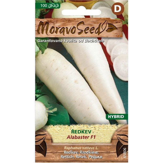 Fehér retek ALABASTER F1 - hibrid, hosszú (2904mm)