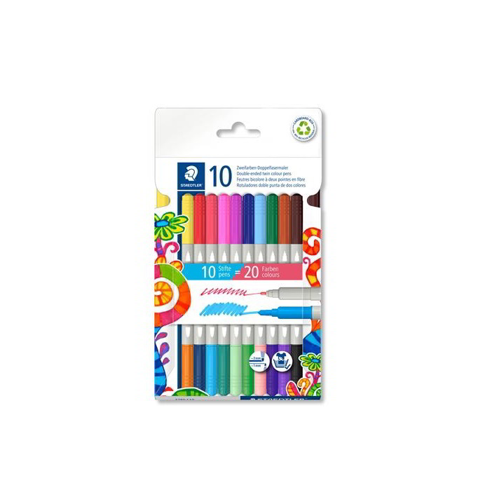 Staedtler 3280 1-3 mm Rostirón készlet - Vegyes színek (10 db / csomag) (3280 C10)