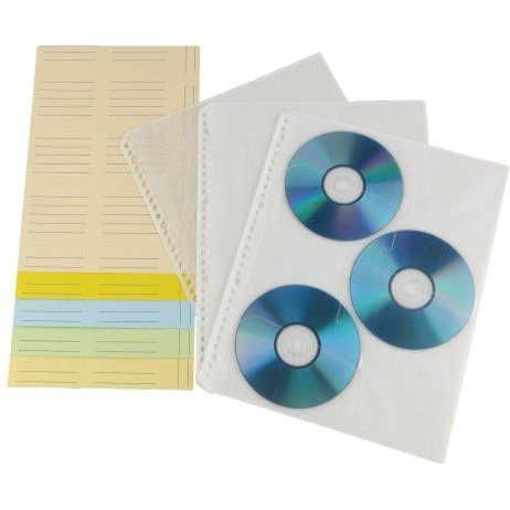 Hama CD-ROM Index Sleeves 60 diske Transparent