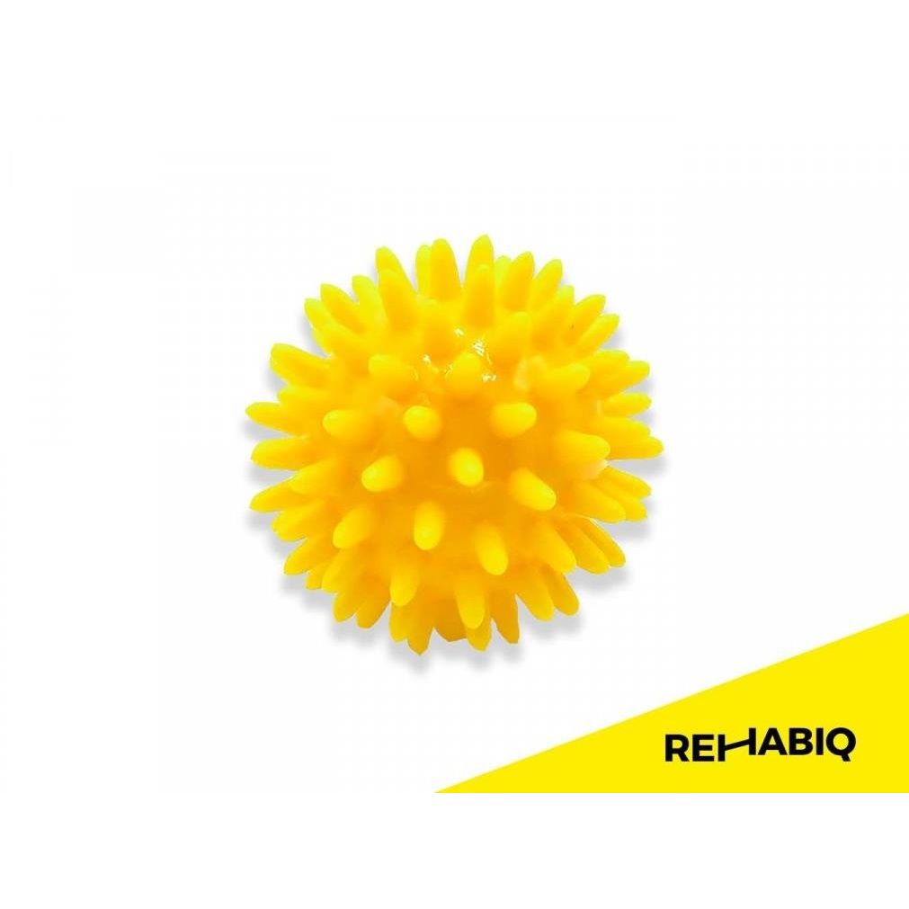 Rehabiq Sárga sündisznó masszázslabda, 6 cm (RIQ-JEZ6)