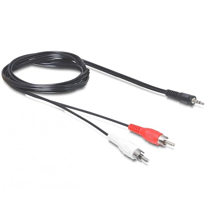 Delock DL84277 sztereo jack 3.5 mm apa -> 2 x RCA apa 10 m (DL84277)