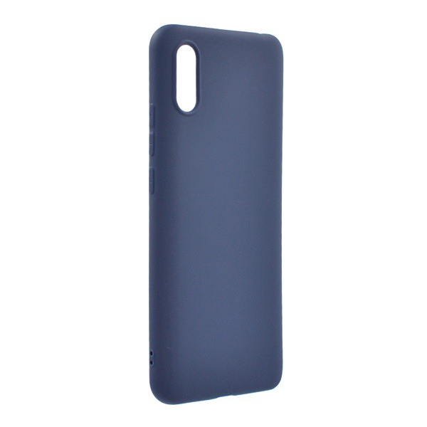 Szilikon telefonvédő (matt) SÖTÉTKÉK [Xiaomi Redmi 9A (Redmi 9 AT)] (5996591002347)