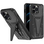 Samsung Galaxy A32 5G SM-A326B, Пластмасов заден капак, силиконова вътрешна част, средно удароустойчив, с поддръжка, Wooze Supportive Care, черен (118161)