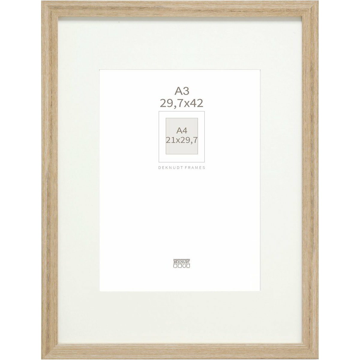 Deknudt S66KH1 P1 DIN A3 32,8x45,2 Képkeret - Tölgy (S66KH1P1_29,7X42,0)