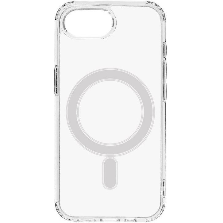 Apple iPhone 16e, Műanyag hátlap védőtok + szilikon keret, Magsafe töltővel kompatibilis, Tactical MagForce Cover, átlátszó (TS11584)