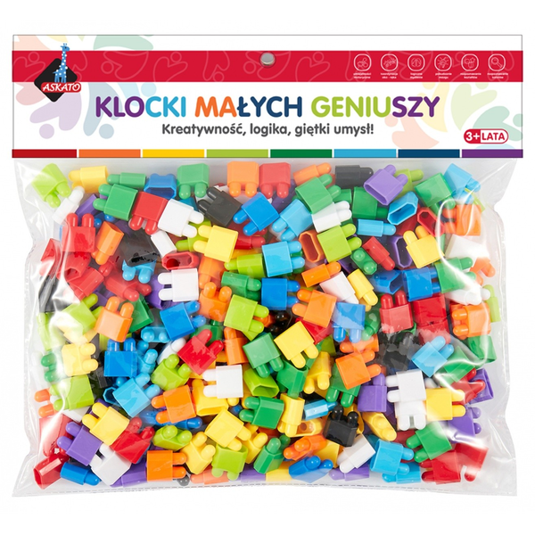 Stavebnice Askato Kostky malých géniů 280 el.