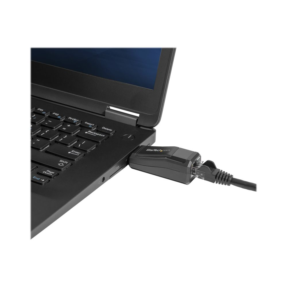StarTech.com USB 3.0 to Gigabit Ethernet NIC Network Adapter - 10/100/100 Mbps Network Adapter - USB to Ethernet LAN Adapter - USB to RJ45 (USB31000NDS) - network adapter - USB 3.0 - Gigabit Ethernet (USB31000NDS)