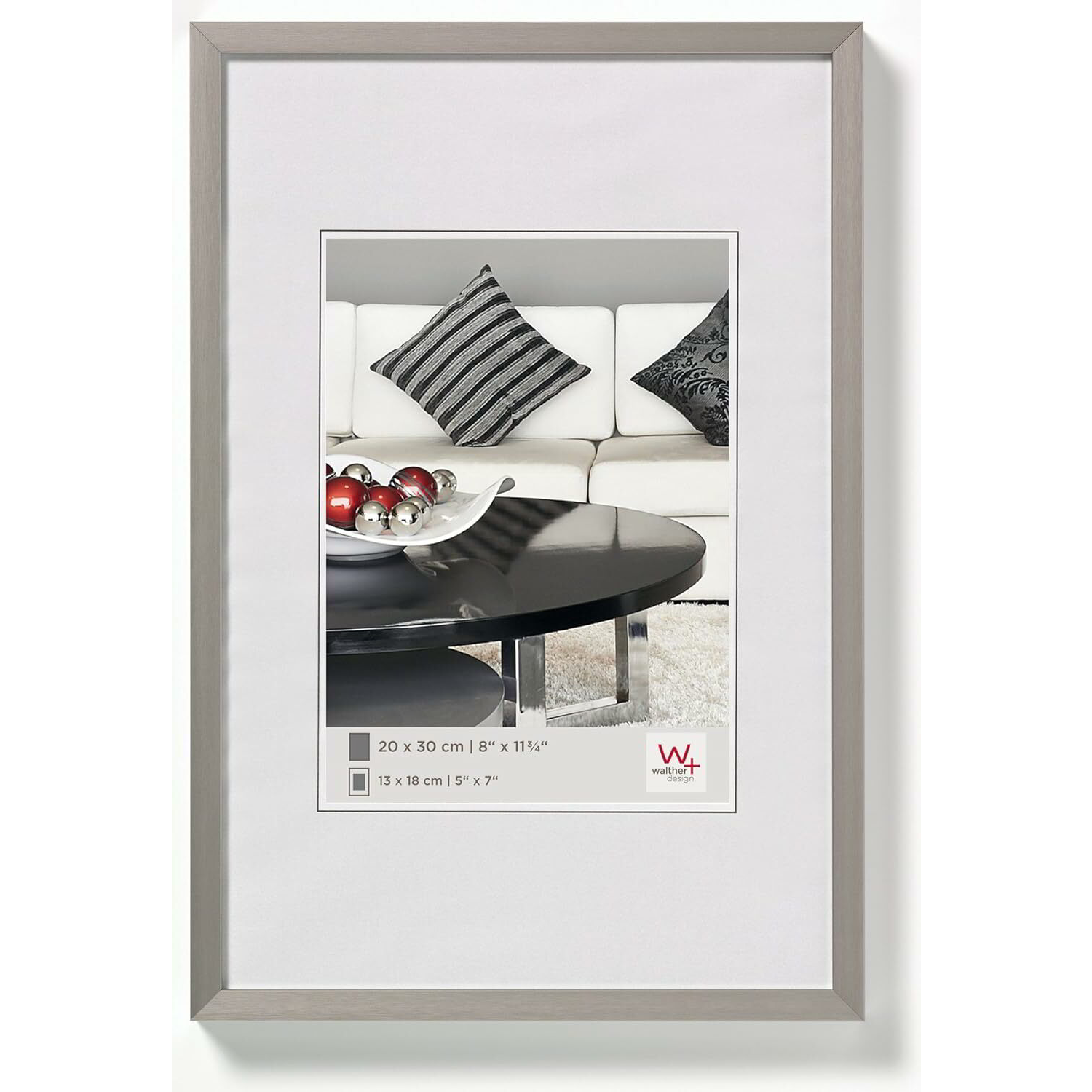 Walther AJ342D Chair 31x44 Képkeret - Acélszürke (AJ342D)