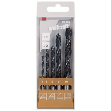 Wolfcraft CV spirálfúrószár készlet, 5 db, 4-10 mm (WF8458000)