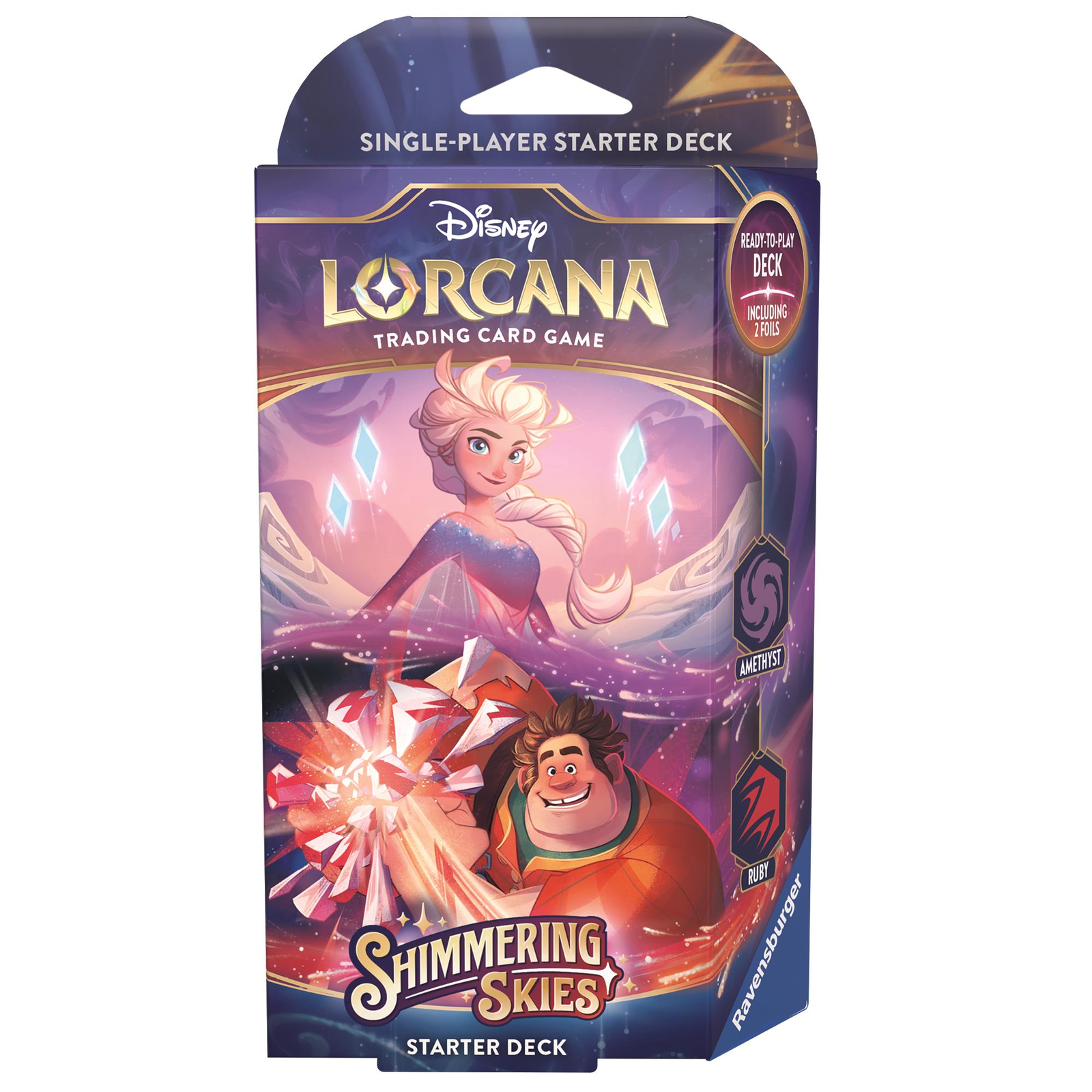 Disney Lorcana: Shimmering Skies - Starter Deck Amethyst & Ruby (4050368983862)