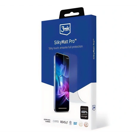 3MK Tecno Pova 5 Pro 3MK SILKYMATT PRO képernyővédő fólia matt, tokbarát + applikáló folyadék, ÁTLÁTSZÓ