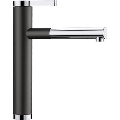 Blanco LINEE-S Silgránit-K Fekete színű-K Gránit - króm csaptelep (526171) (526171)