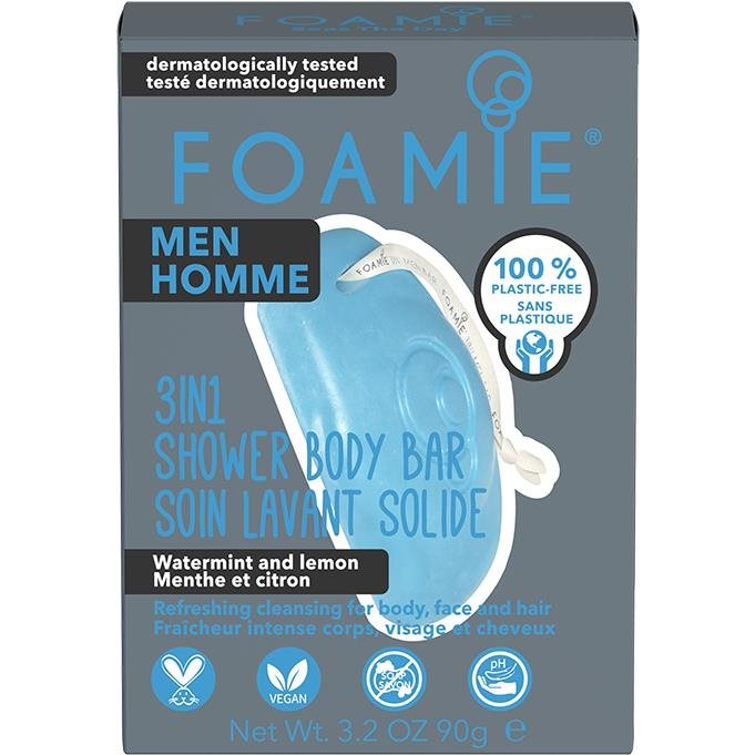FOAMIE 3in1 Shower Body Bar For Men Seas The Day 90 g (4063528017826)