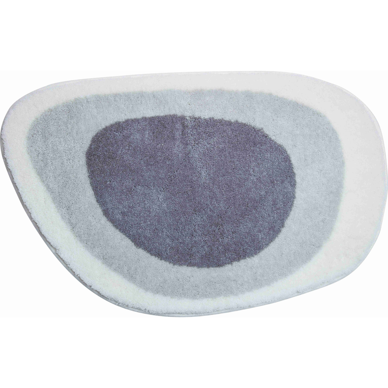 GRUND Lake Fürdőszobai szőnyeg, kicsi, 50×75 cm, szürke-ezüst (B2596-153003002)