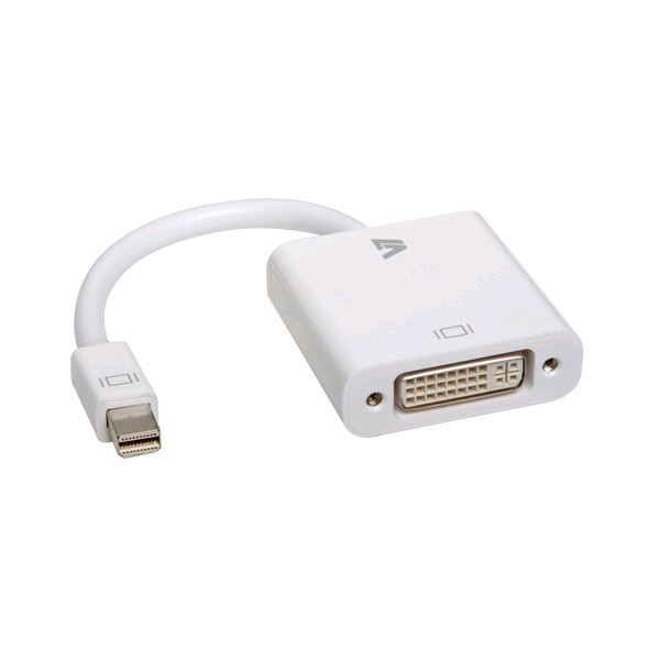 V7 CBL-MD1WHT-5E adaptér k video kabelům 0,17 m mini DisplayPort DVI-D Bílá
