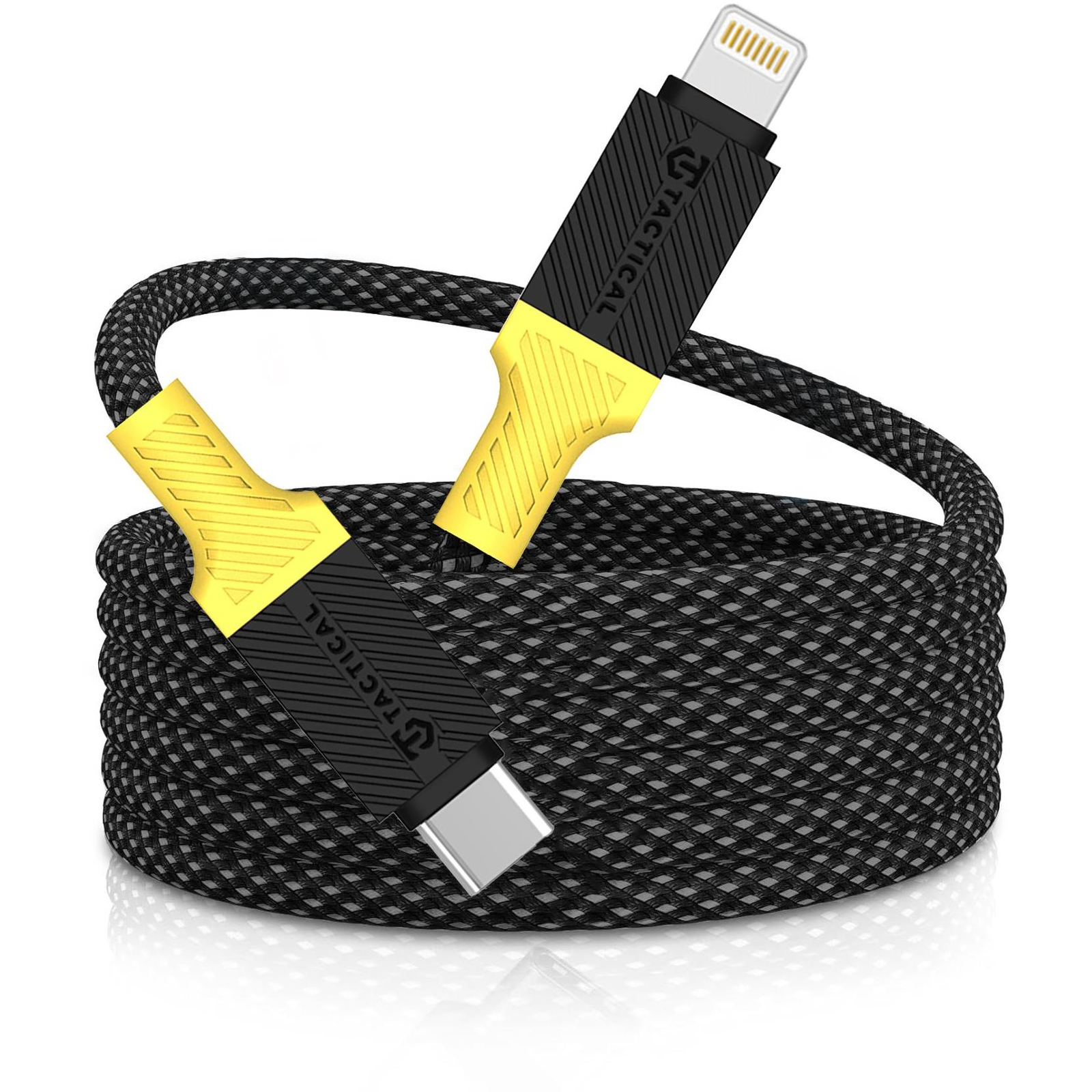 Tactical MagRope USB-C/Lightning 1m Black/Yellow (57983121891)