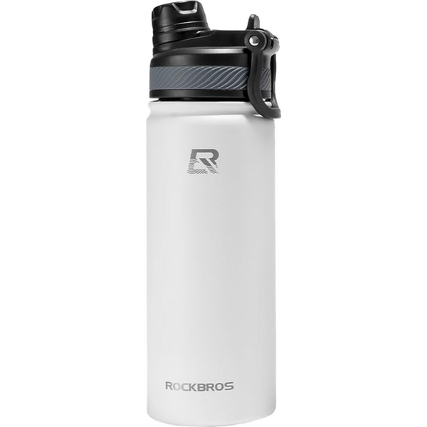 Rockbros 35210029005 thermal bicycle bottle for drinks 550 ml - white