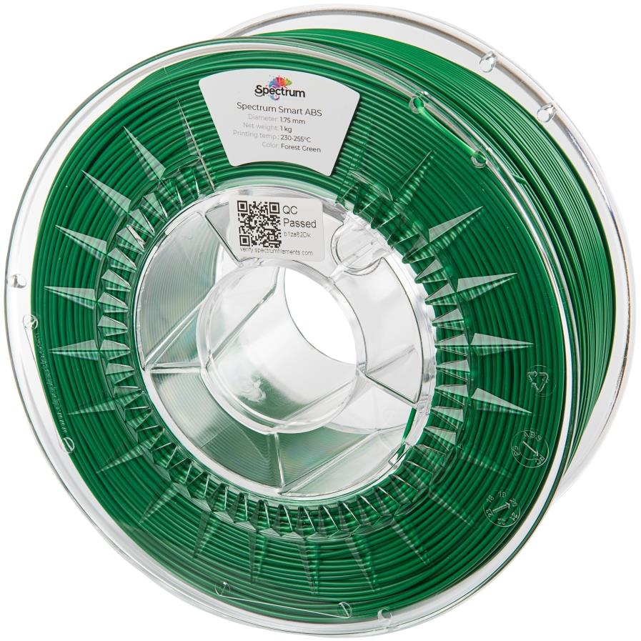 Spectrum 3D nyomtatószál, Smart ABS, 1,75 mm, Forest Green, 1 kg (80090)