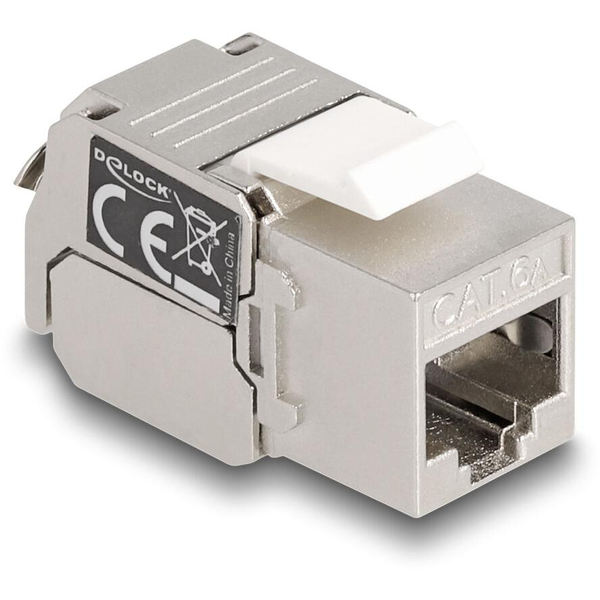 Moduł Keystone RJ45 żeńskie do LSA Cat.6A z LED Delock 87856