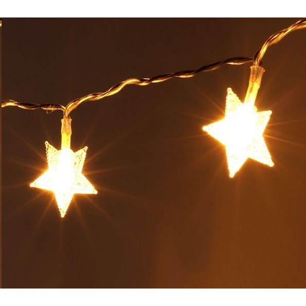 IRIS Csillag alakú fix fényű/3m/meleg fehér/10db LED-es USB-s fénydekoráció (152-05) (152-05)