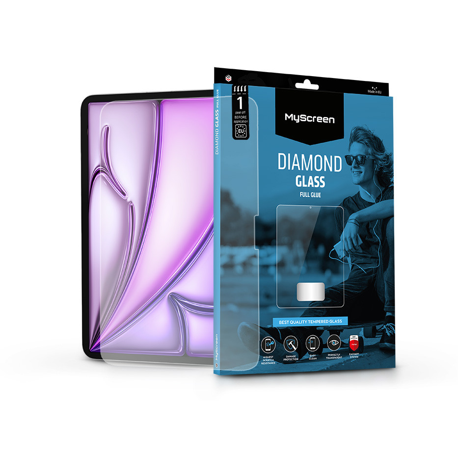 MyScreen Diamond Glass Full Glue - Apple iPad Air 13 (2024) üvegfólia (MS237208)