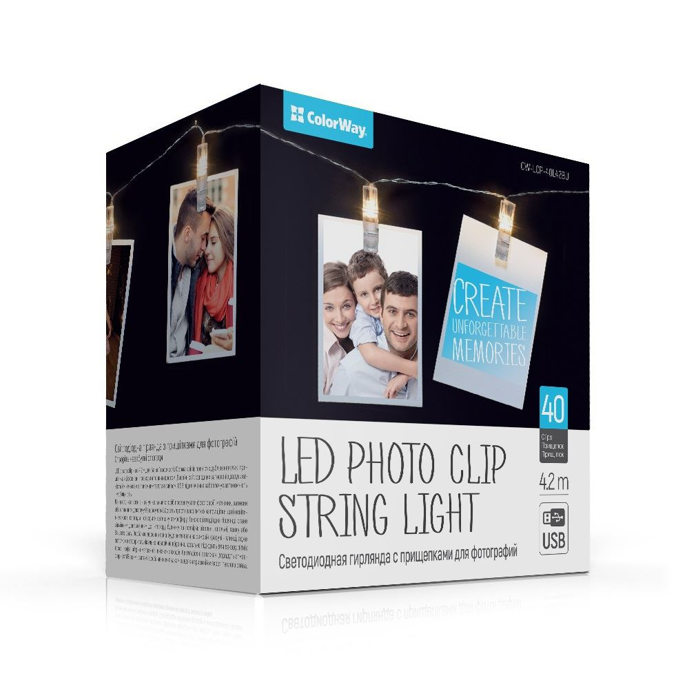 ColorWay LED szalag fotó tartóval 4.2m (CW-LCP-40L42BU) (CW-LCP-40L42BU)