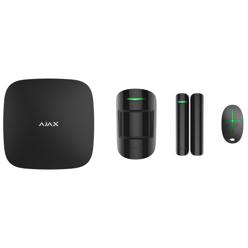 Ajax StarterKit Plus Vezeték nélküli riasztórendszer szett - Fekete (20289)