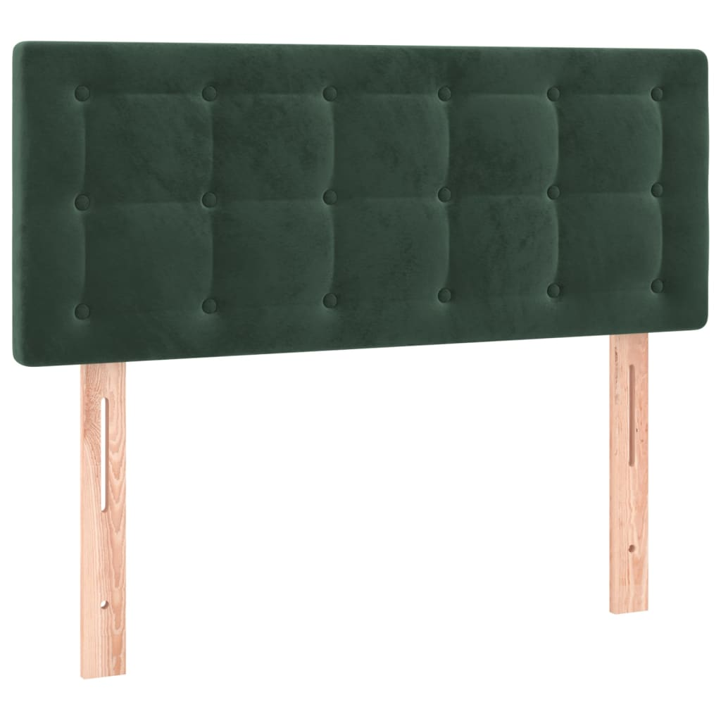 sötétzöld bársony fejtámla 80 x 5 x 78/88 cm (346413)