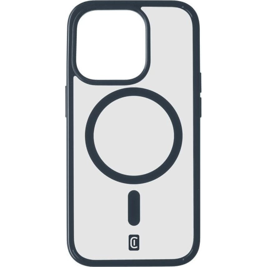 Cellularline Pop Mag Back Cover with Magsafe Support for Apple iPhone 15 Pro Max, Clear/Blue (POPMAGIPH15PRMB)